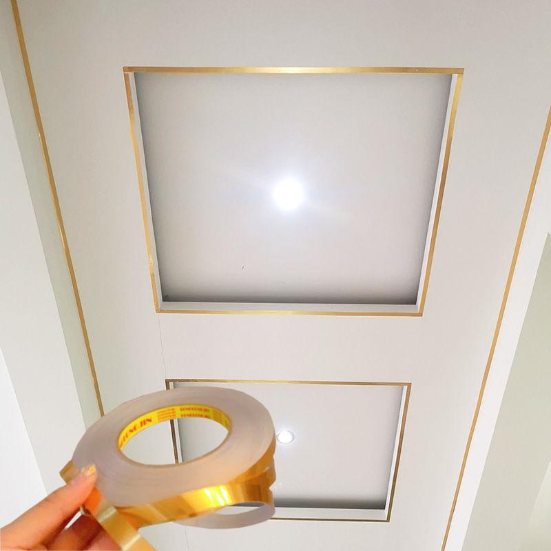 50 м фольга самоклеящаяся плитка наклейка водостойкая уплотнительная лента полоса для стены, пола, потолка, мебели, края, сделай сам, домашний декор, наклейка