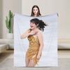Alysa Liu Warm Blanket For Living Room  Trend Throw Blanket Winter Travel Office Flannel Bedspread