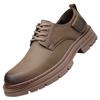 [Genuine Leather Cowhide] Men's Leather Shoes Genuine Leather 2025 Korean Edition British Tooling Shoes Anti-Shoes