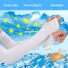 UV Solar Arm Sleeves Woman Men Cycling Fingerless Gloves Cool Muff Summer Ice Silk Elastic Arm Cover Driving Anti-Sunburn Sleeve