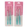 4PCS False Eyelash Extension Tweezer Straight And Curved Tip Lightweight Nail Art Tweezer for