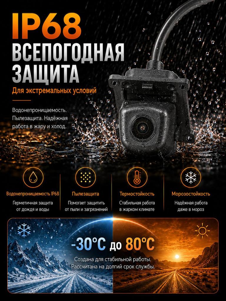 Стандартная камера заднего вида для Kia Sportage IV 4G D9 4 (2018-2022 гг.) с ночным видением