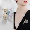 Butterfly Fairy Elf Brooch Temperament Bow Knot Luxury Brooch Korean New High -End Suit Brooch Versatile Clothing Buckle Gift