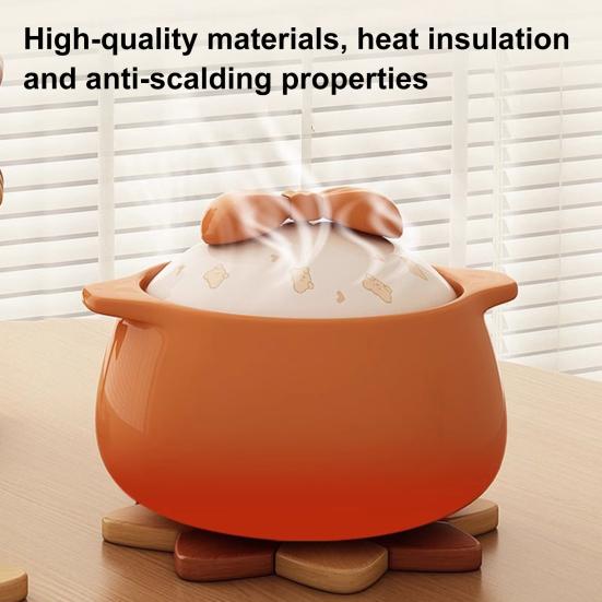 Набор деревянных подставок 5 шт./набор с подставкой, форма вертушки, сменный дизайн, термостойкие подставки, кухонный декор для столовой