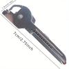 1PC New 6 In 1 Key Knife Outdoor Stainless Steel Multi-function EDC Gadget Bottle Opener Screwdriver Portable Combination