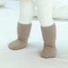 1 пара теплых носков для новорожденных, простые однотонные носки до середины икры для маленьких мальчиков и девочек, милые осенне-зимние шерстяные утепленные хлопковые детские носки