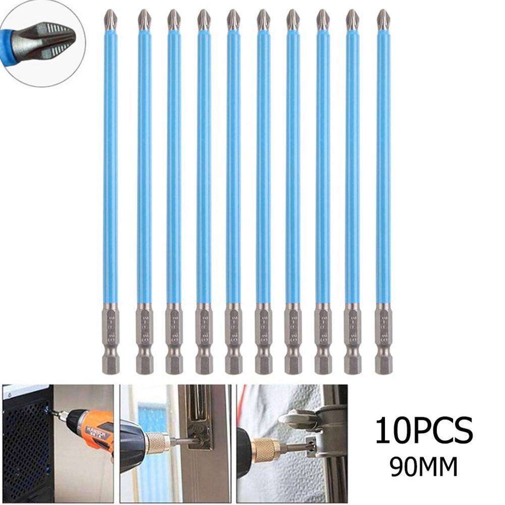 10 шт. 150 мм 1/4 шестигранный хвостовик подходит для магнитных бит PH2 для электрической отвертки с длинным вылетом
