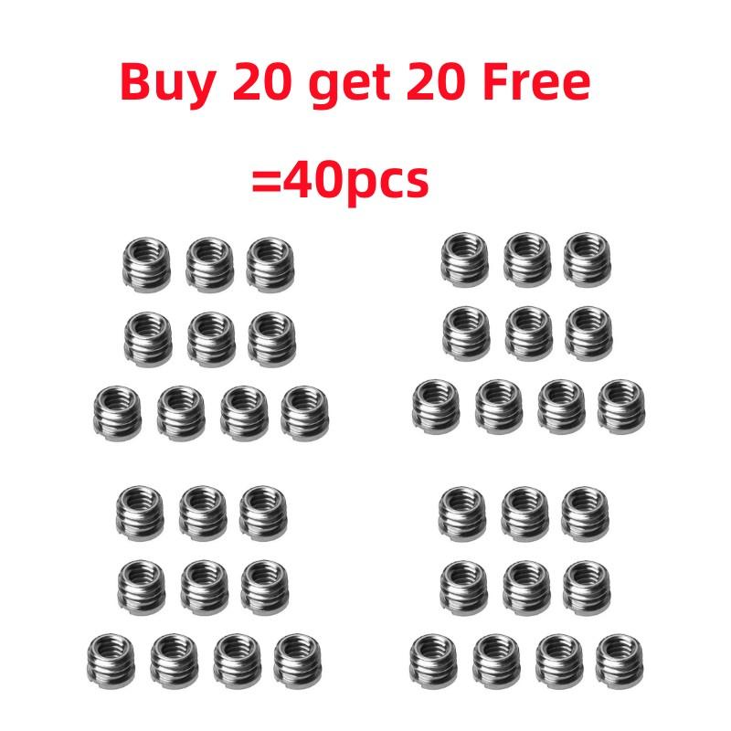 40pcs 1/4 Inch To 3/8 Inch Convert Screws Standard Adapter Universal Camera Adapter Screw Tripod Ballhead Conversion Nut Adapter