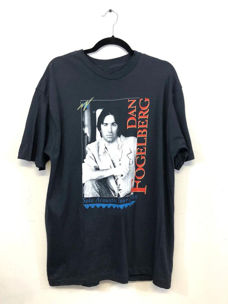 Dan Fogelberg Solo Acoustic Tour 1988 Cotton Black All Size T Shirt US239