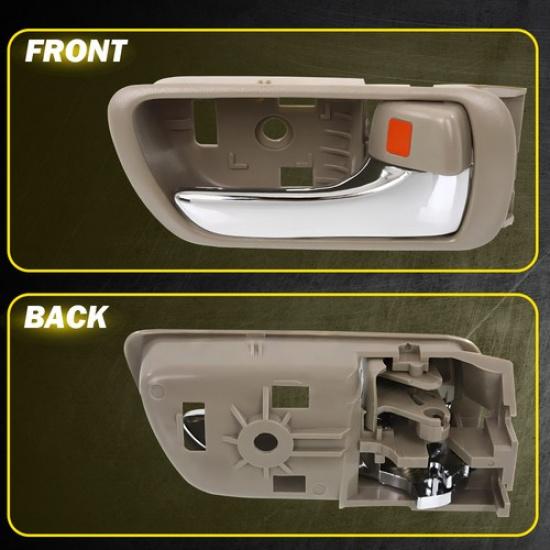 1/2/4PCS Beige Chrome Interior Door Handle For Toyota Camry 2002-2006 Left Right