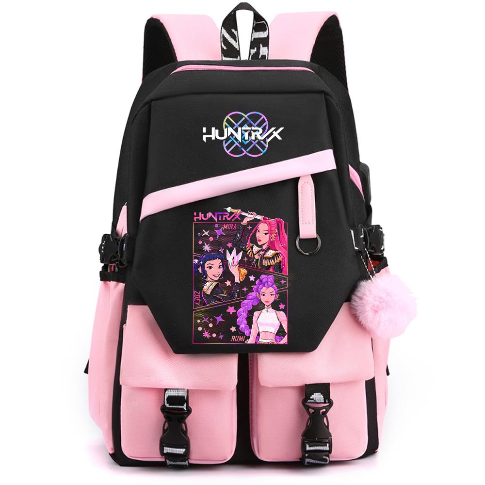 Anime Demon Hunters Printed Large Capacity Backpack for Teenger Student Girl Boy Schoolbag Bookbag Women Waterproof Travel Bag Gift