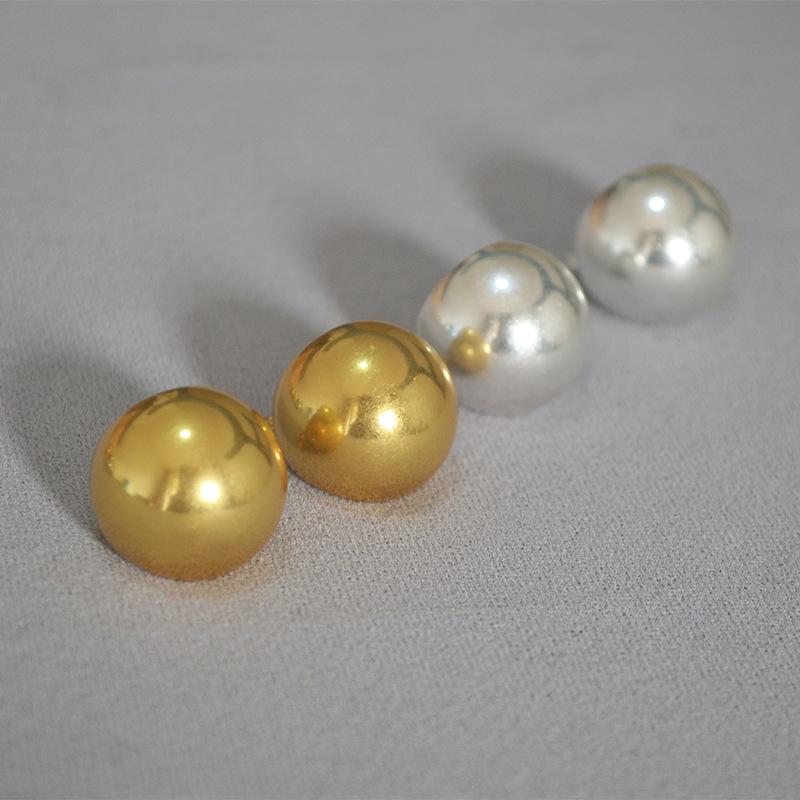 Серьги Celi Style Ретро Преувеличенные Полые Шары Простые Модные Темпераментные Латунные Позолоченные Серьги Женщины