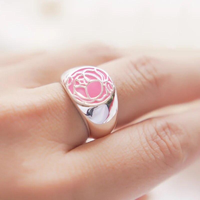 Аниме Tenjo Utena кольцо для косплея унисекс с регулируемым открытием кольца для пары ювелирные аксессуары подарки