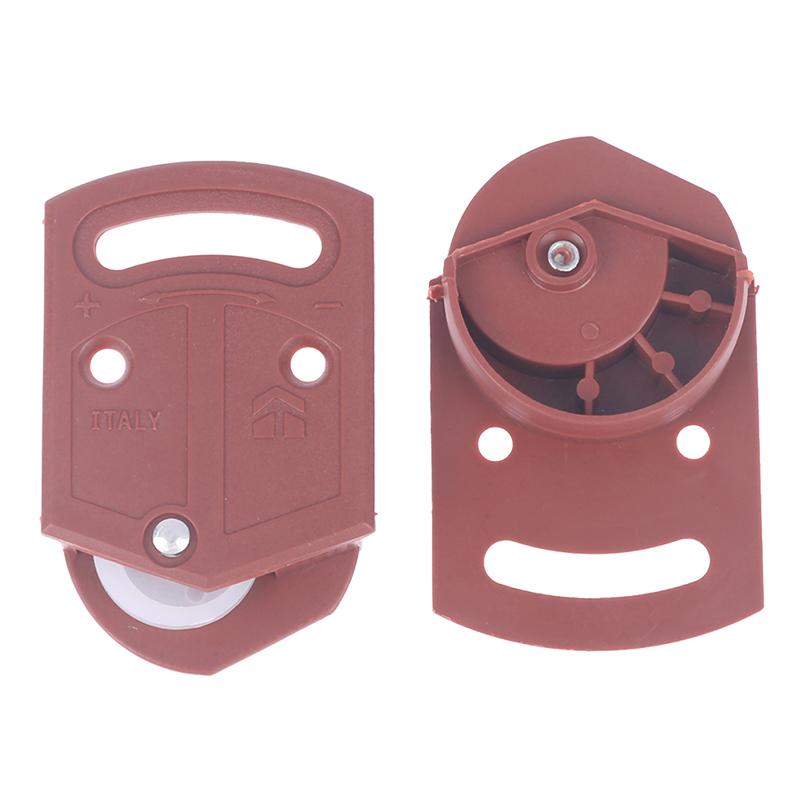 2 Pairs Vintage Style Abs Wheel Single Pulley Furniture Sliding Door Roller Set