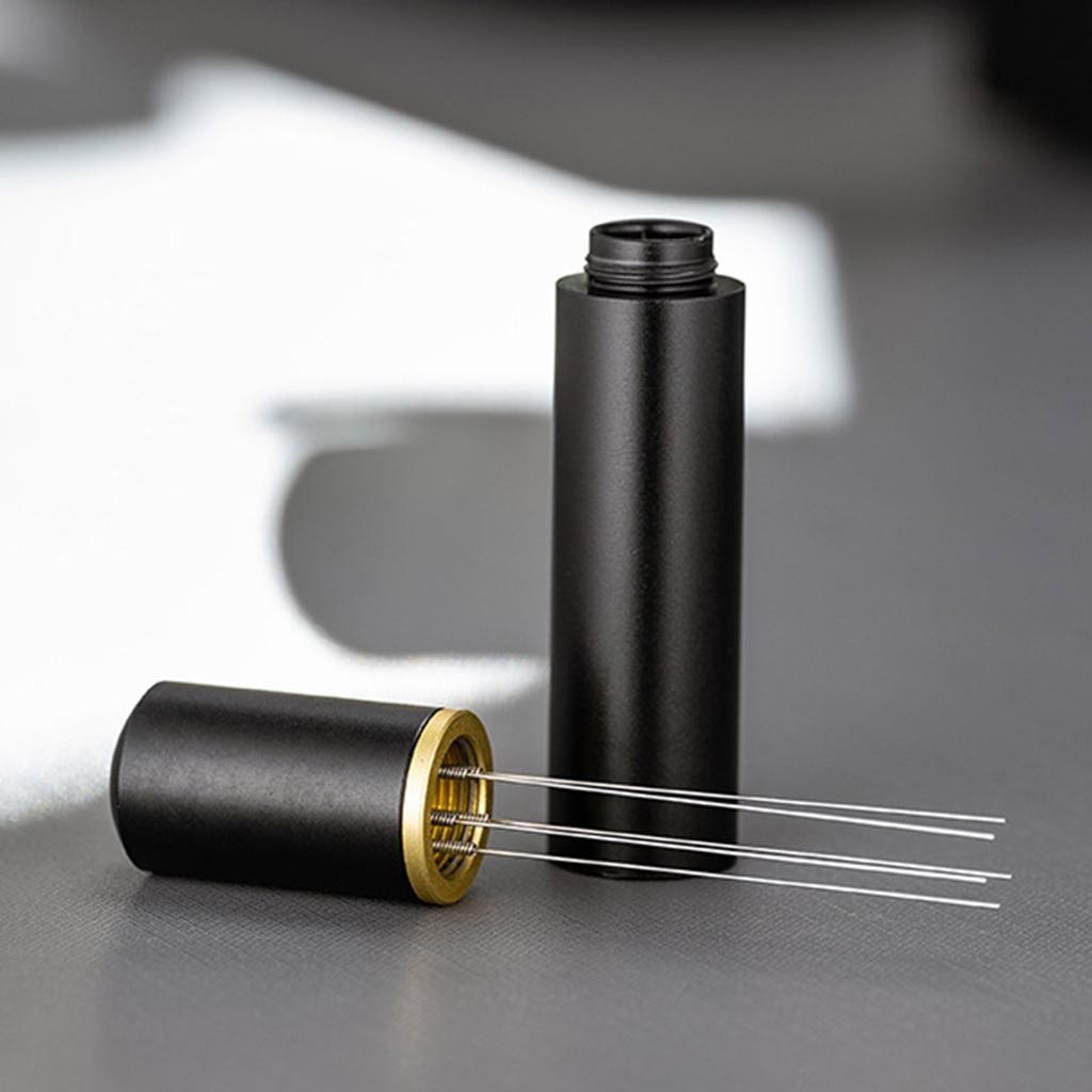 Portable Coffee Distribution Needle Coffee Powder Needle Coffee Distributor Metal Texture Coffee Stirrer for Coffee