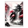 DIY Алмазная картина Японский природный пейзаж Полная алмазная мозаика Стразы Вышивка Сакура Искусство Вышивка крестом Домашний декор