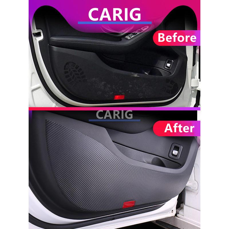 For VOLVO V40/V60/V90/S60/S90/XC40/XC60/XC90 Door Anti-kick Sticker Modified Carbon Fiber Pattern Interior Car Film Accessories