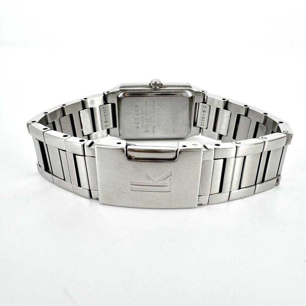 [USED] Battery SEIKO Lk Lucia Silver Women's Square Watch