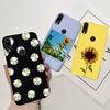Мягкий чехол для Xiaomi Redmi Note 7 Чехол Funda для Redmi 7 7A Модный силиконовый чехол-подсолнух для Redmi Note7 Pro Задняя крышка