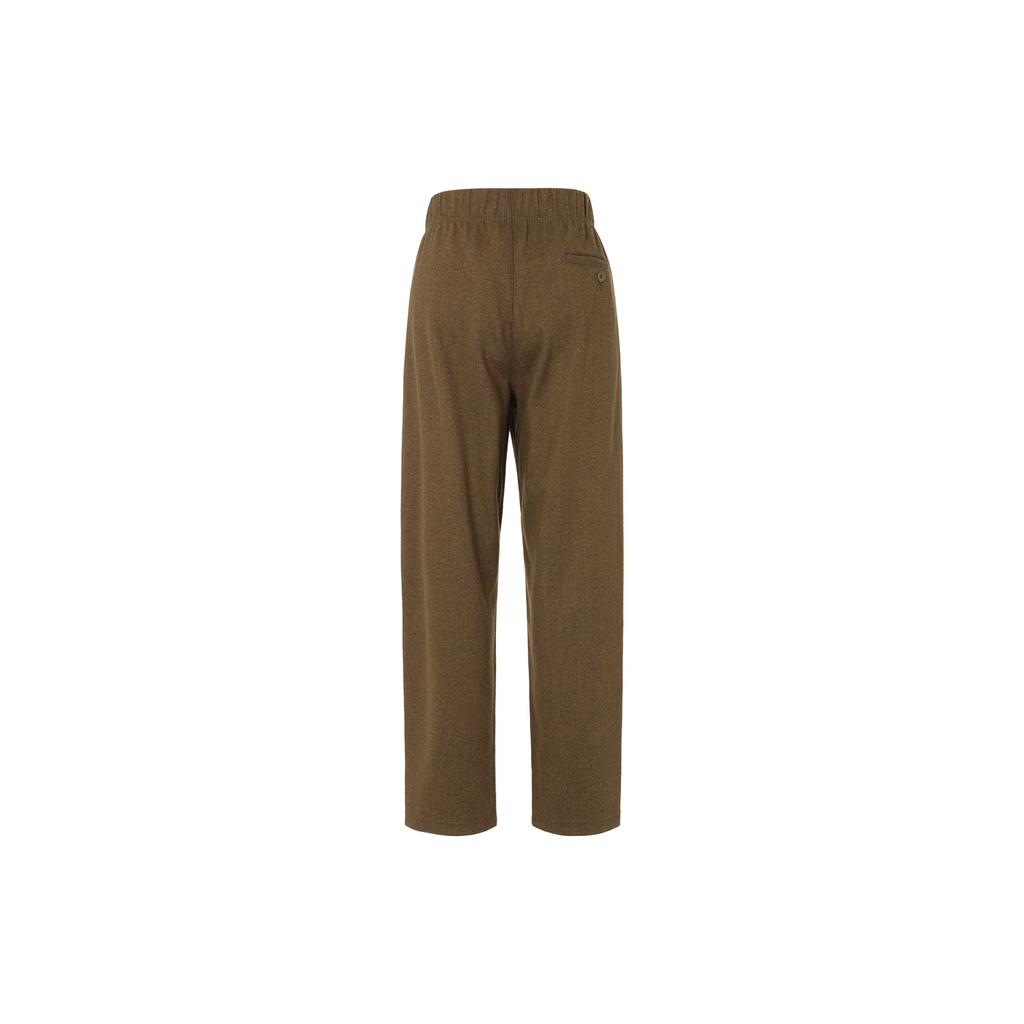 Uniqlo Осень/Зима 23 Серия U Однотонные вязаные длинные брюки Повседневные брюки Унисекс низ Светло-коричневый 461548-35