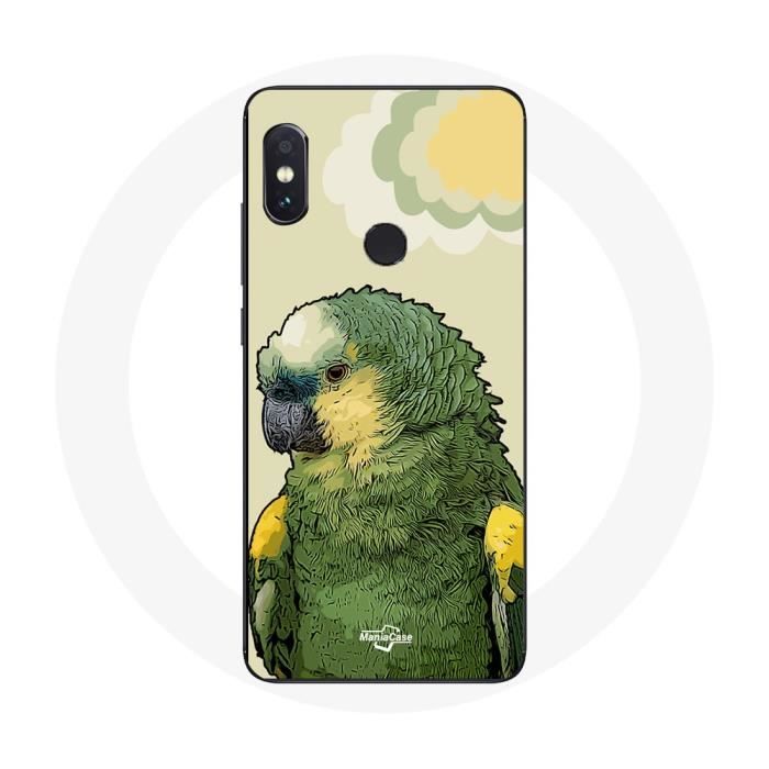 Coque - Amazone - Xiaomi Redmi Note 5 AI Dual Camera - Souple - Vert - Perroquets