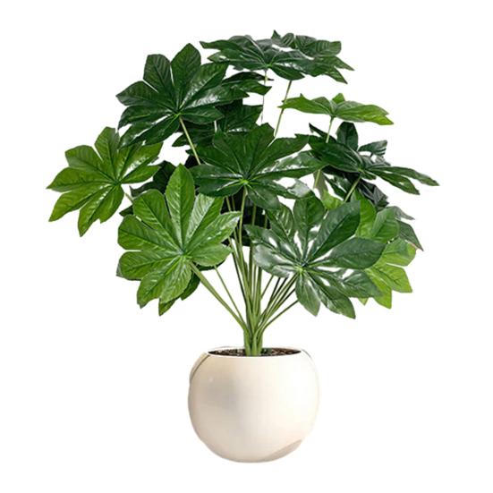 Искусственные цветы Деревья с большими листьями Растения Реалистичный вид Мелкая текстура