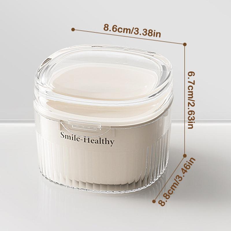 Ортодонтический фиксатор, ящик для хранения брекетов, невидимый для замачивания зубов, чистка зубных протезов, портативный чехол на ремень