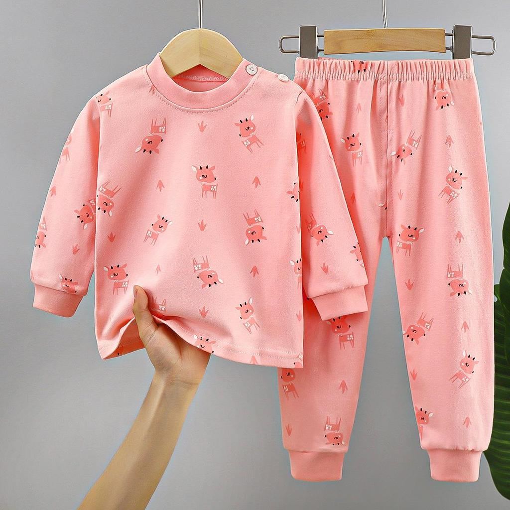 Children's Underwear Set Pure Cotton New Boys' Home Clothes Baby's All Cotton Warm Girls' Autumn Clothes Autumn Pants Children's Clothes