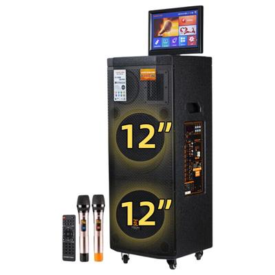 Переносная Bluetooth-колонка Songchuan SA2 для KTV с 14-дюймовым сенсорным экраном, штекер CN (адаптер в комплекте)