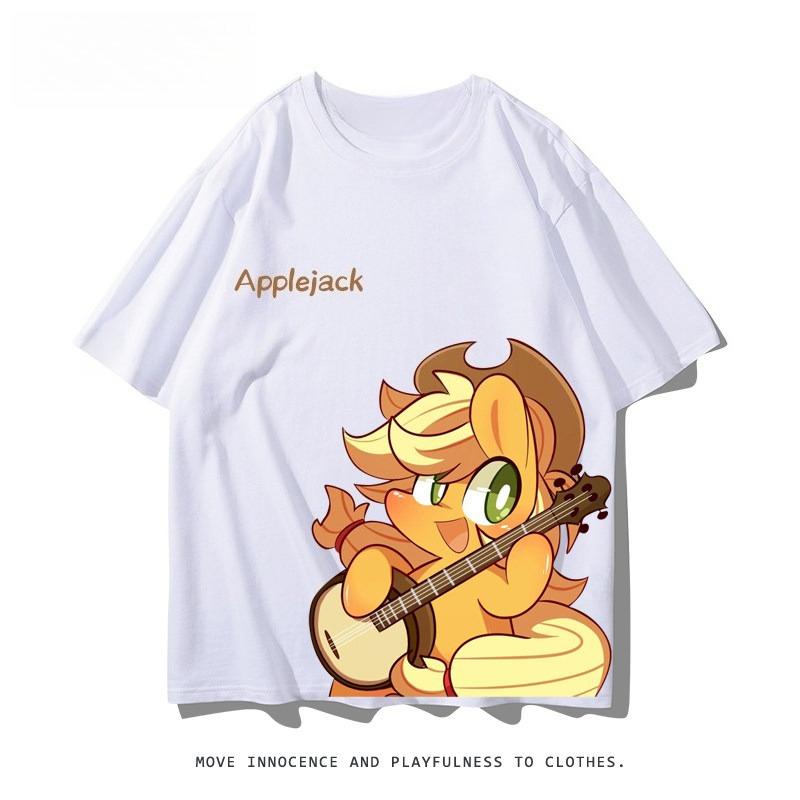 2026 summer new Little Pony Bighi Yunbao Surroundings Tshirt  Loosefitting Cute Couple Clothing for Unisex and Women
