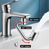 1080 Degree Rotatable Extension Faucet Sprayer Head Universal Bathroom Tap Extend Adapter