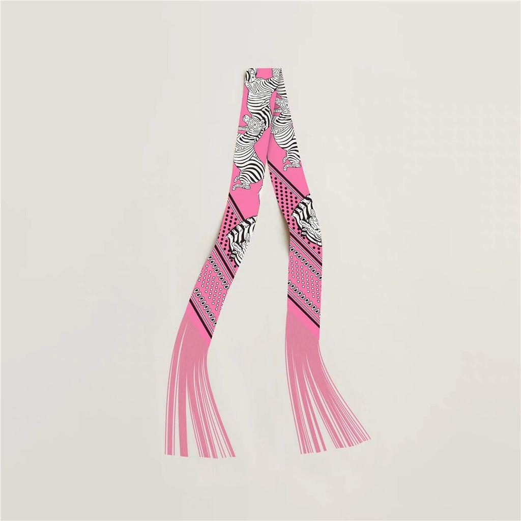 Женский твиловый шелковый галстук-лента в корейском стиле: Универсальный аксессуар-шарф и сумка