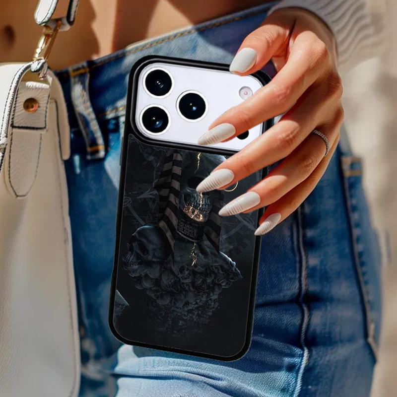 Anubis Egyptian God Phone Case For iPhone 17 Air 14 15 13 12 Max Cover For Apple 14 15 16 16e 11 Pro Max Plus Coque