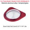 Защитное стекло для передней камеры Tesla Model Y Model 3 2025-2026 Model YL Алюминиевый сплав Закаленное стекло Водонепроницаемая крышка для камеры