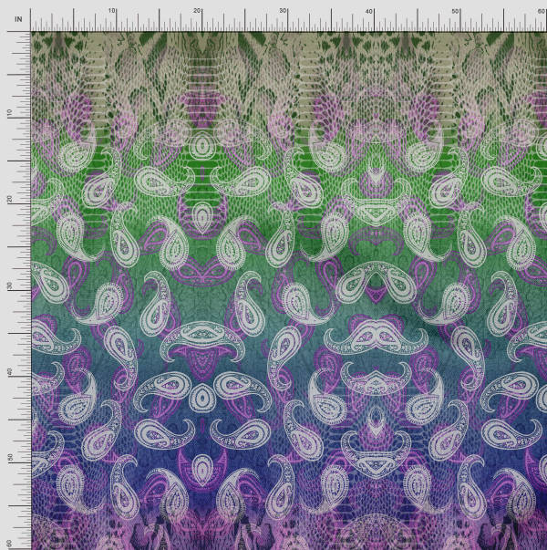 Soimoi Японская креп-сатиновая ткань с узором пейсли, принты на тканевой панели по метрам 42 дюйма