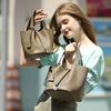 Vegetable Basket First Layer Cowhide Bucket Bag Women's Genuine Leather, Hand Carrying Versatile Work Commuter Women's High-end Handbag