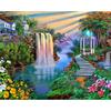 5D DIY Diamond Painting Beautiful Waterfall View Embroidery Mosaic Cross Stitch Rhinestone Decor