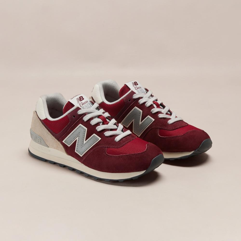 New Balance 574 Lunar New Year - Classic Crimson Unisex Sneakers Red Mindful-Grey Silver-Metallic U574LR2