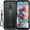 DOOGEE Blade 10 Energy Smartphone Robuste 24GO+128GO 6.56" Telephone Portable Incassable Android 15 6150mAh Dual SIM/NFC/IP68 Vert