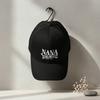 Black Baseball Cap - Letter "NANA" Print Polyester Adjustable Breathable Curved Brim Sun Protection Casual Outdoor Sports For Grandma Gift