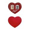 Idol Photo Protective Photo Card Holder Display Sleeves 3Inch Love Heart Shape Id Photo Cards Sleeve Keychain Hanging Chain