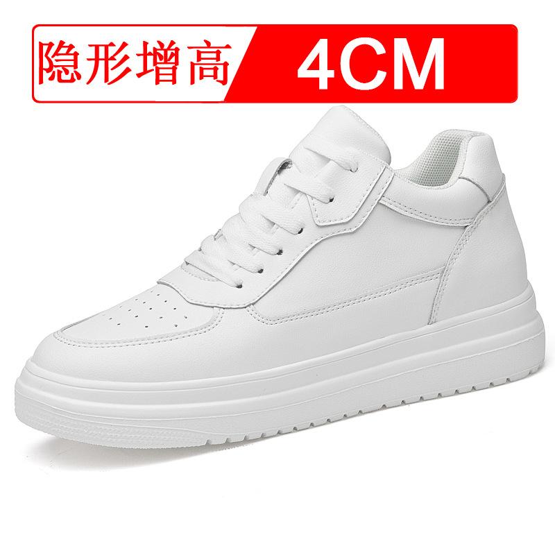 Summer New Invisible Inner Heightening Men'S Shoes Casual Transport Shoes Breathable Couple Heightening Shoes White Shoes Board Shoes