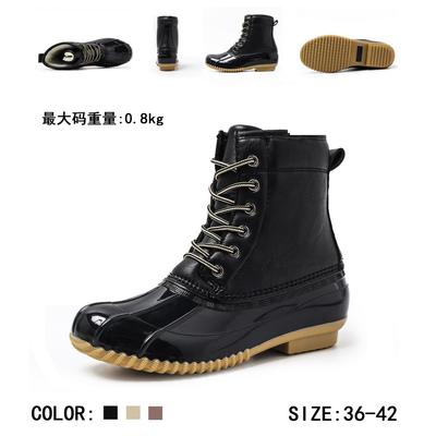 Осенние и зимние новые женские зимние ботинки, популярные в Европе и США, теплая обувь для охоты на уток для женщин, зимние ботинки, водонепроницаемая обувь