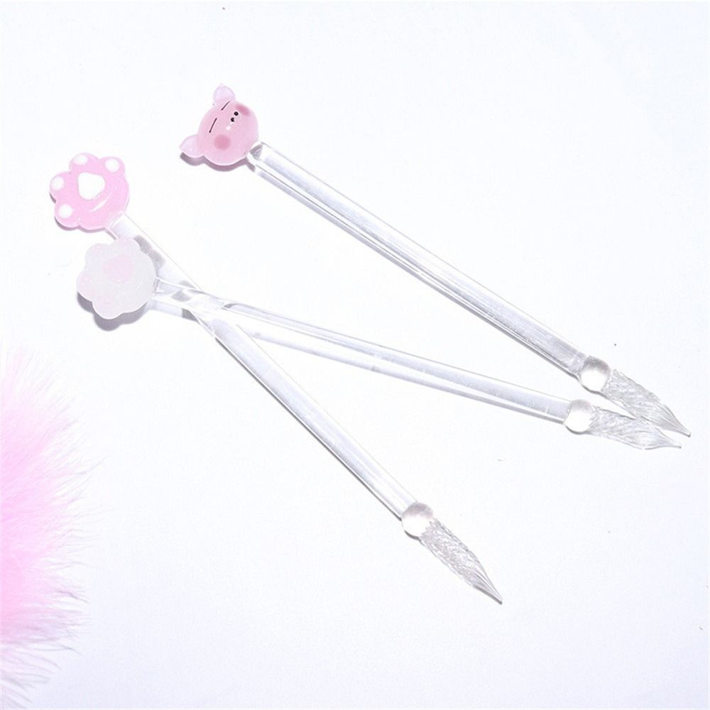 Ручка для письма Перьевые ручки Ручка с чернилами для подписи Ручка-капельница Crystal Pen Стеклянная ручка Стеклянная ручка для макания