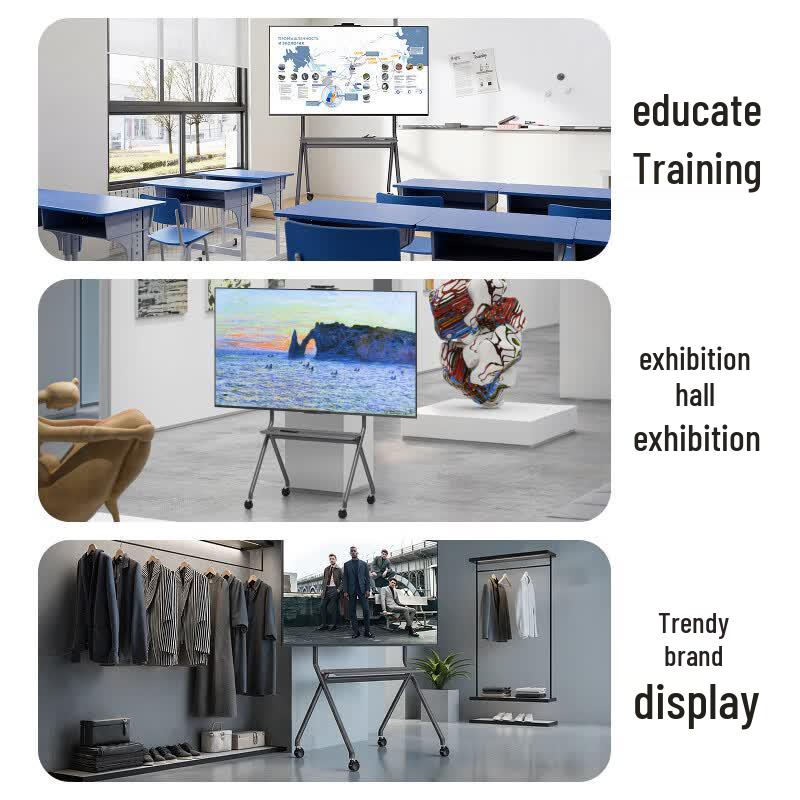 Brateck FB700 Commercial Mobile Floor TV Stand