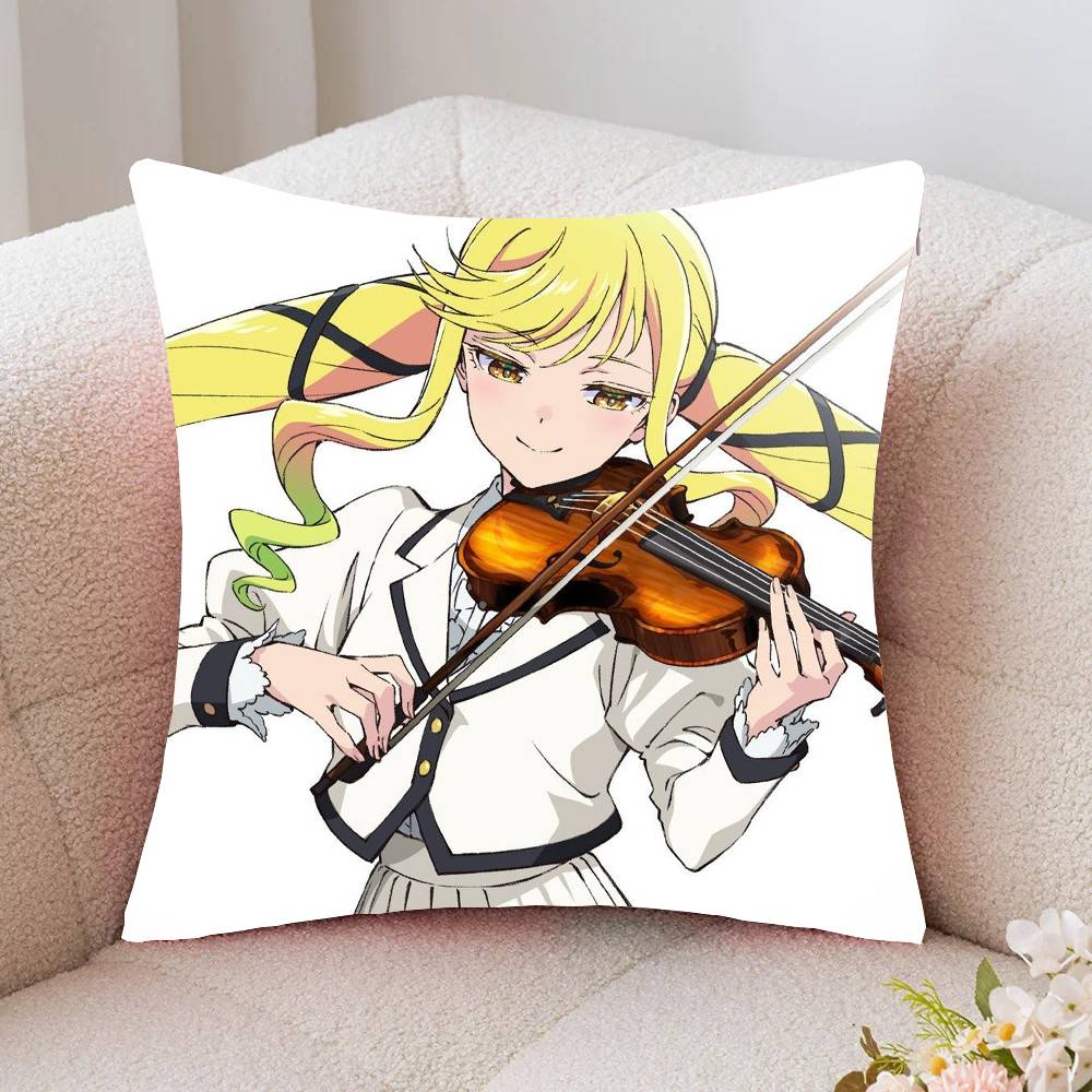 Suzunomiya Lilisa Manga Pillow Case Fashion Square Pillowcase Bedroom Sofa Room Ins Decoration Leisure
