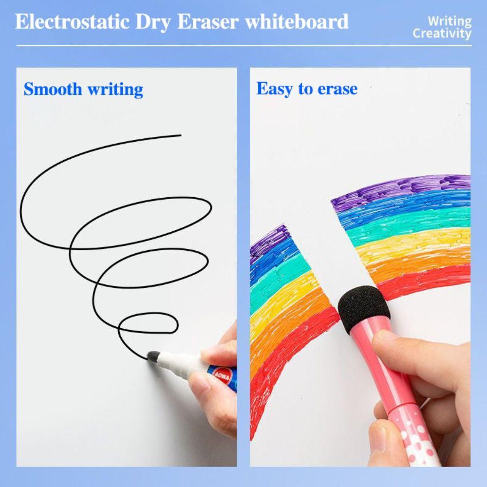 No-Glue Dry Erase Whiteboard Static Cling Writable Wall Sheet Wall Decal Home Learning