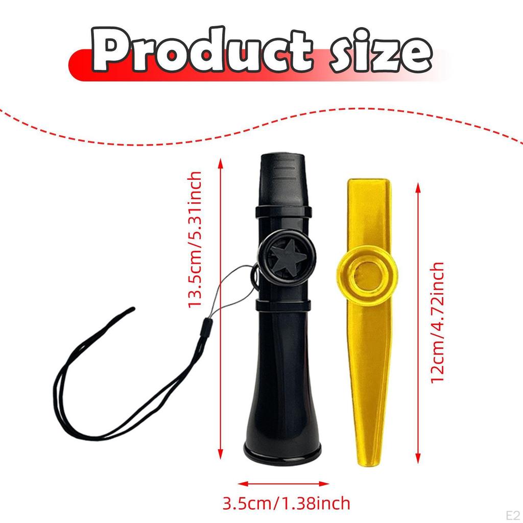 2 шт. Казу Флейты Музыкальные инструменты Уникальные с сумкой для хранения Игрушки для аккомпанемента Рот