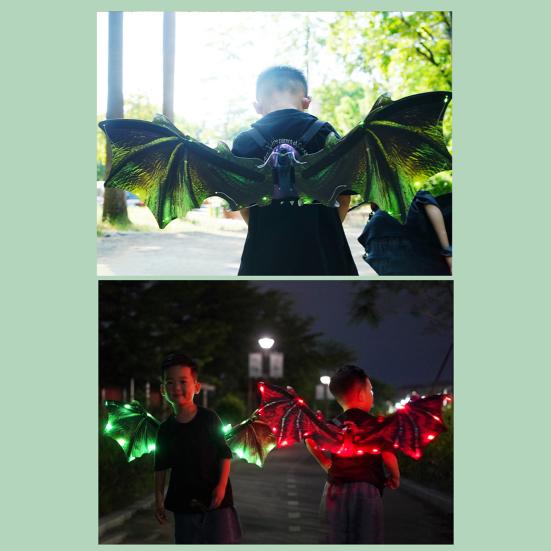 Электрические крылья бабочки, светящиеся крылья принцессы-феи с музыкальным освещением, нарядные крылья ангела, аксессуары для костюма для девочек, домашних животных