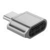 Алюминиевый USB Type-C адаптер для карт памяти Маленький дизайн Удобен для путешествий Крошечный адаптер Подходит для мобильных устройств